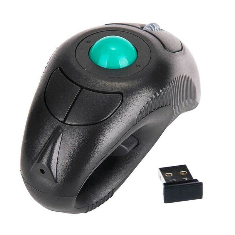 Wireless Air Mouse Ergonomic Trackball Handheld Finger USB Mouse USB Optical Trackball Mice for PC Laptop