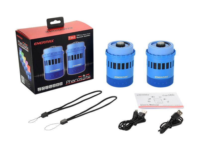 Enermax EAS05-BK Pharoslite 7-in-1 LED Bluetooth Speaker - Black