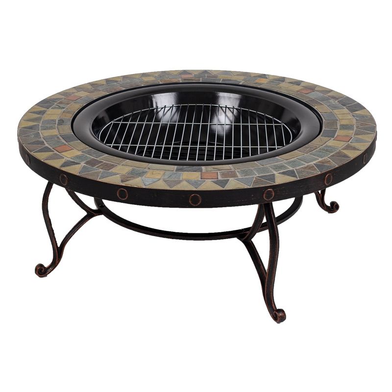 34" Juniper Slate Fire Pit - Pleasant Hearth