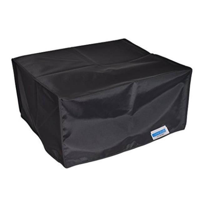 comp bind technology printer dust cover for hp envy photo 7855 allinone printer, black nylon antistatic dust cover by viziflex seels, 17.8''w x 16.2''d x 7.5''h''