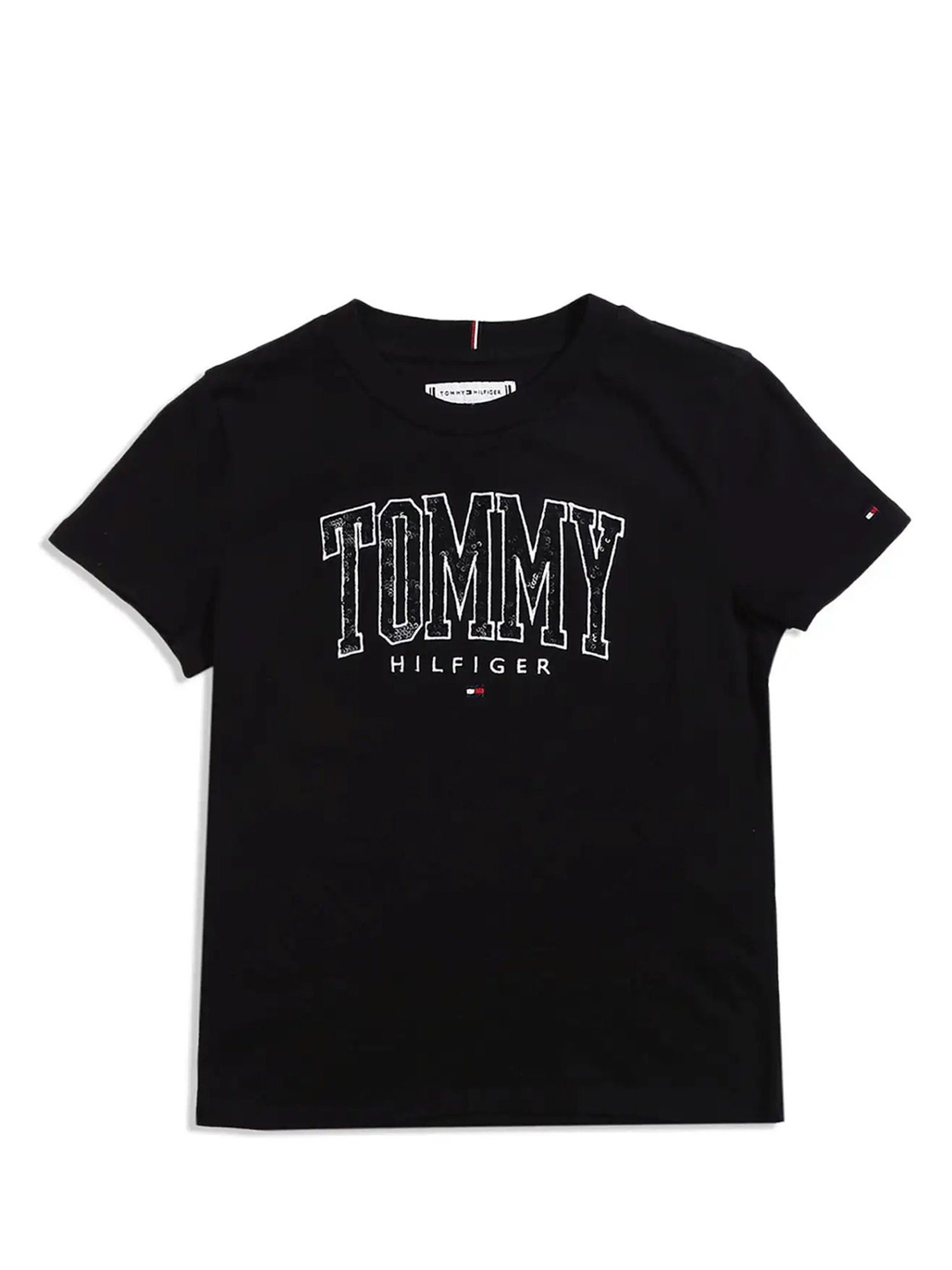 Tommy Hilfiger Kids Black Printed T-Shirt