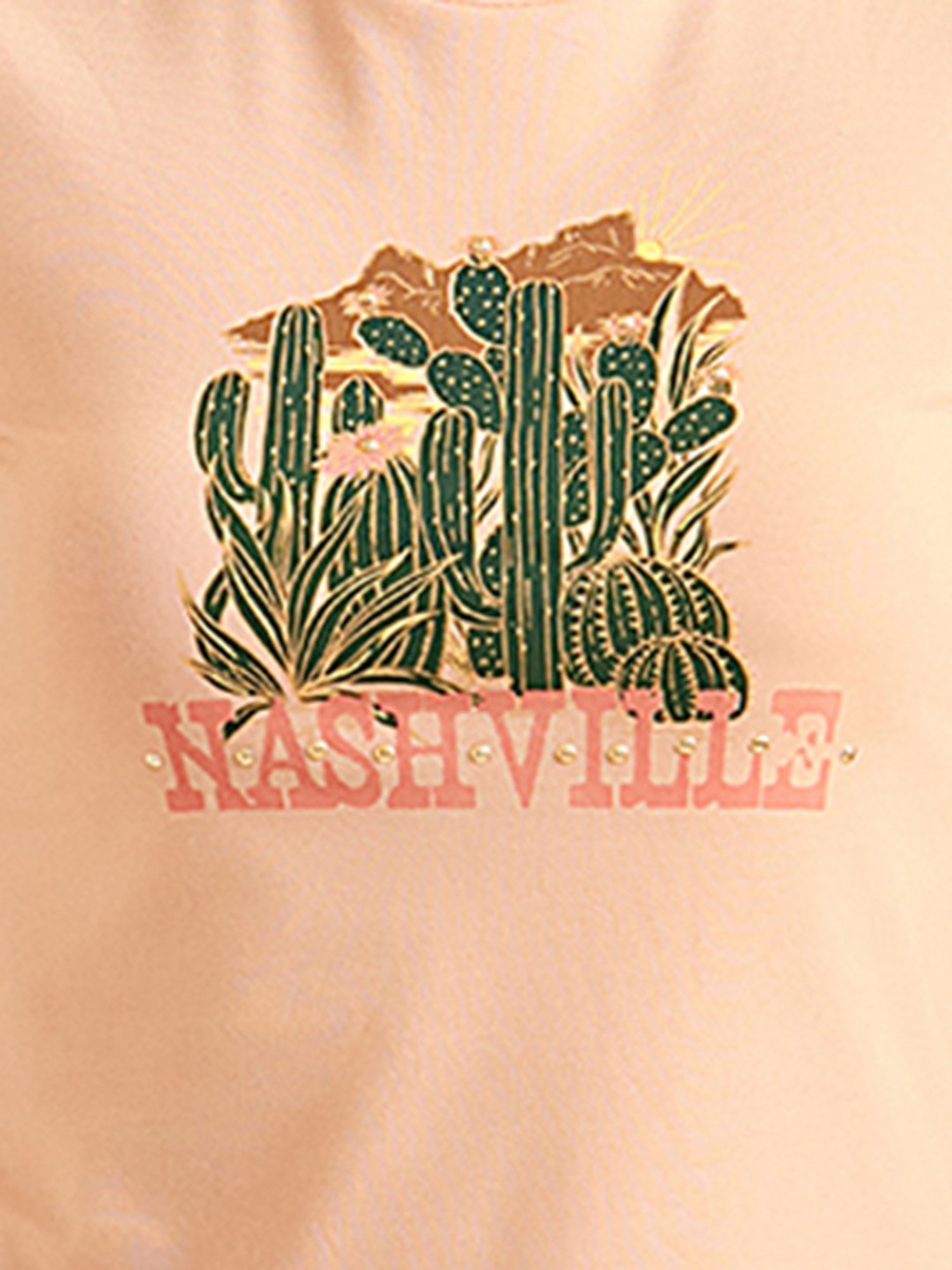 Cover Story Pink Printed T-Shirt