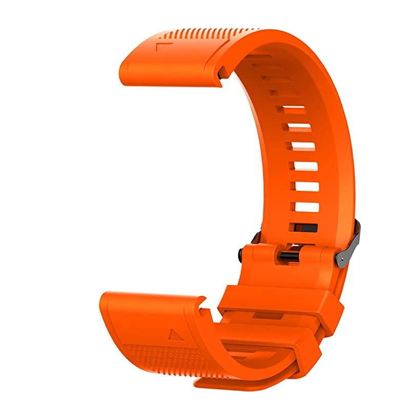 Replacement Wristbands for Garmin Fenix 5Fenix 5 PlusForerunner 935Approach S60Quatix 5 Orange One Size