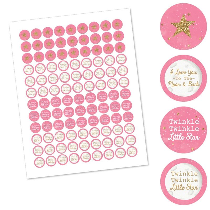 Big Dot of Happiness 40th Milestone Birthday - Mini Wine and Champagne Bottle Label Stickers - Birthday Party Favor Gift for Women and Men - Set of 16