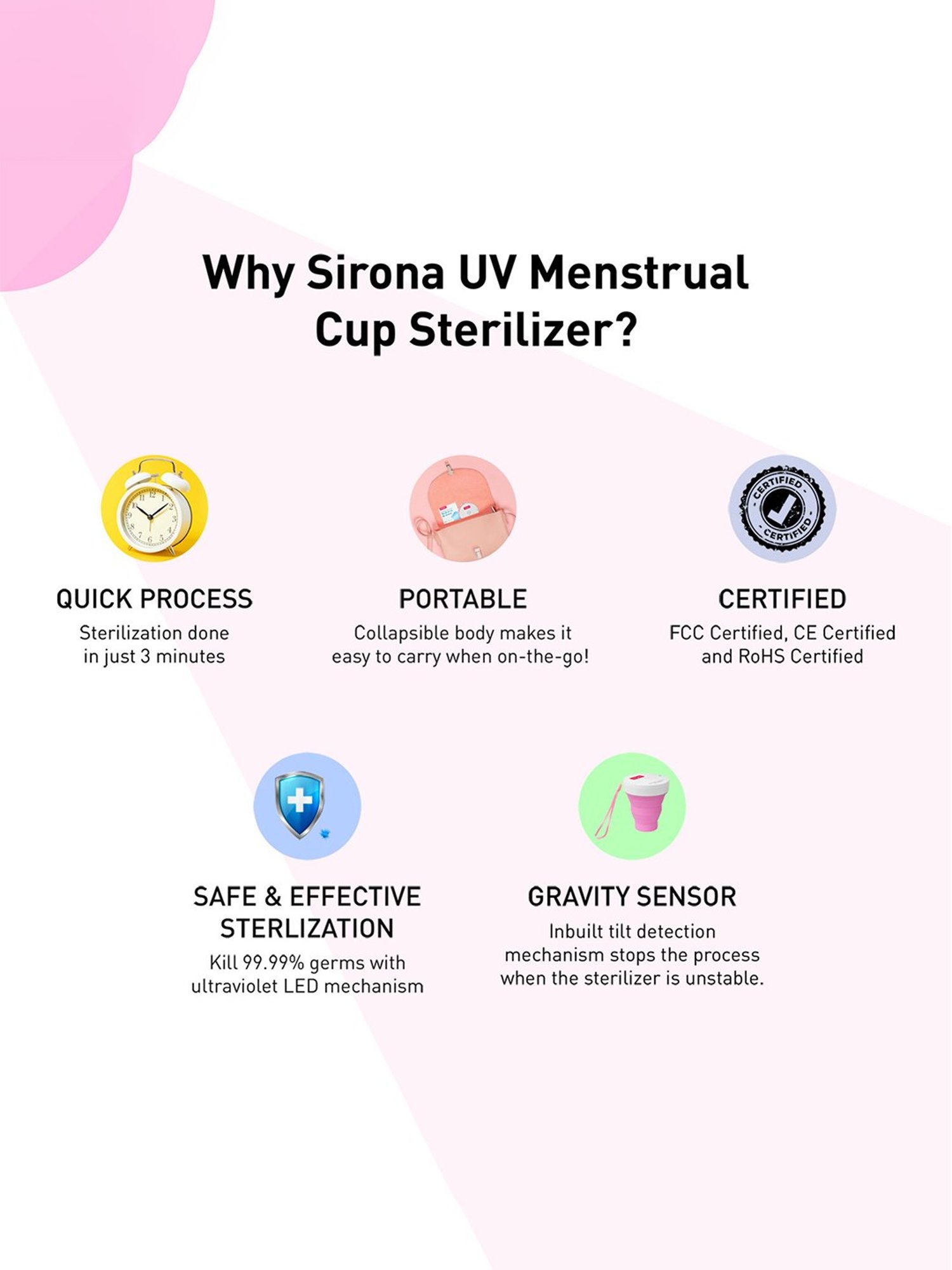 CARMESI Menstrual Cup With Pouch - Small