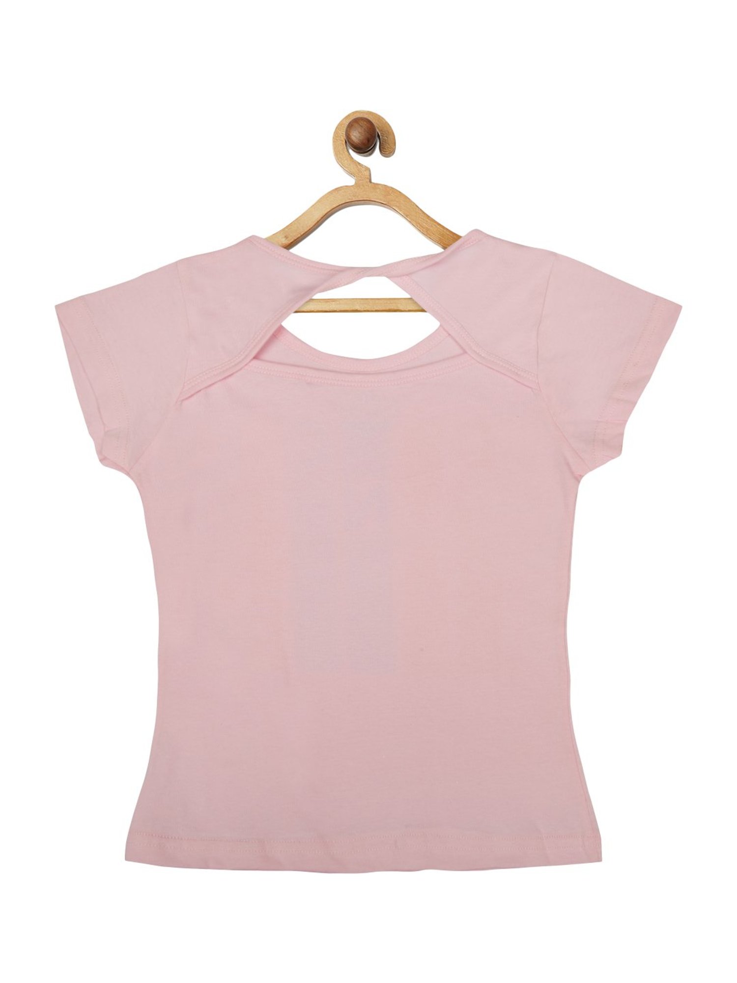 Tiny Girl Pink Cotton Printed Top