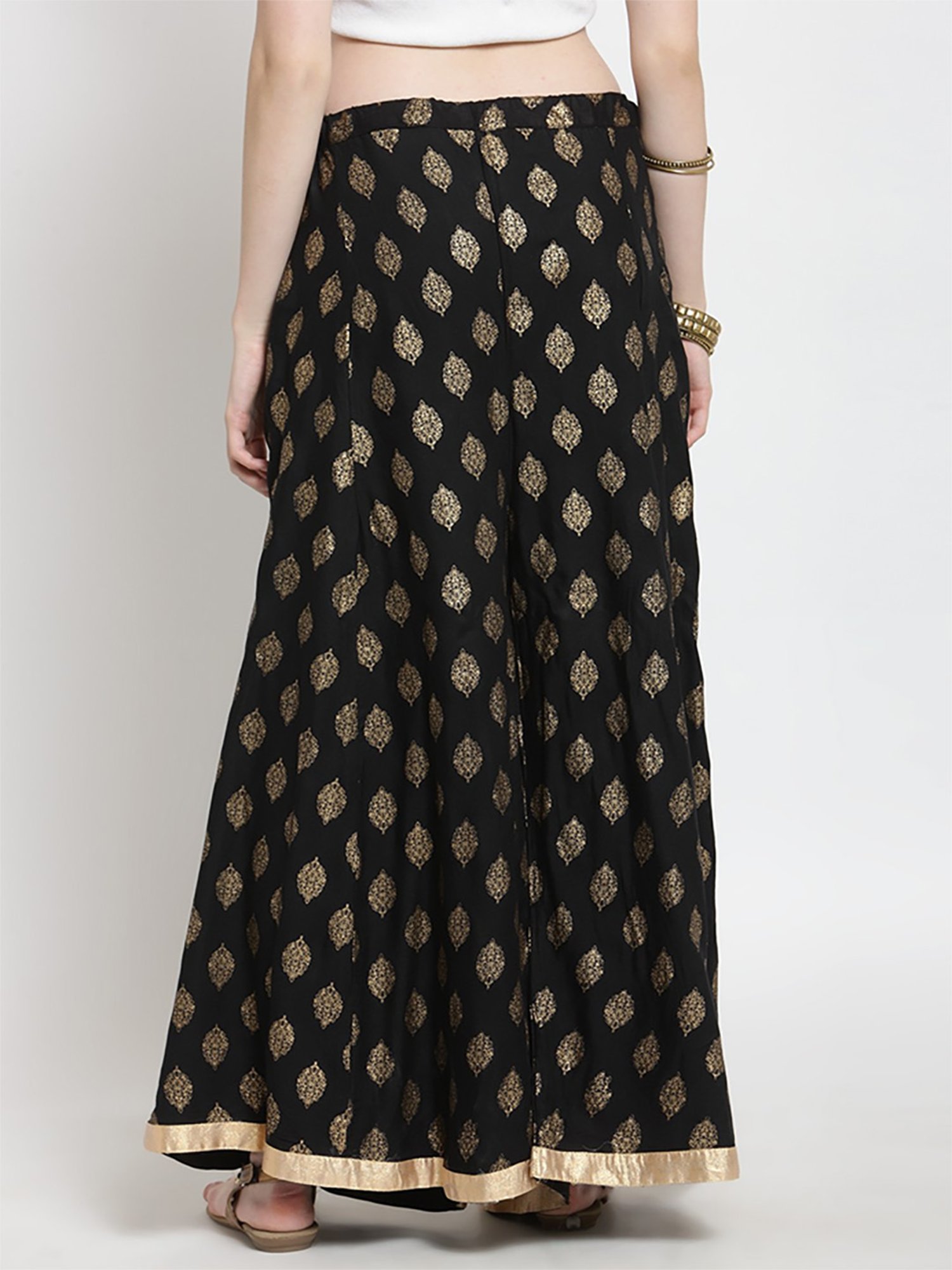 Castle Black Printed Palazzos