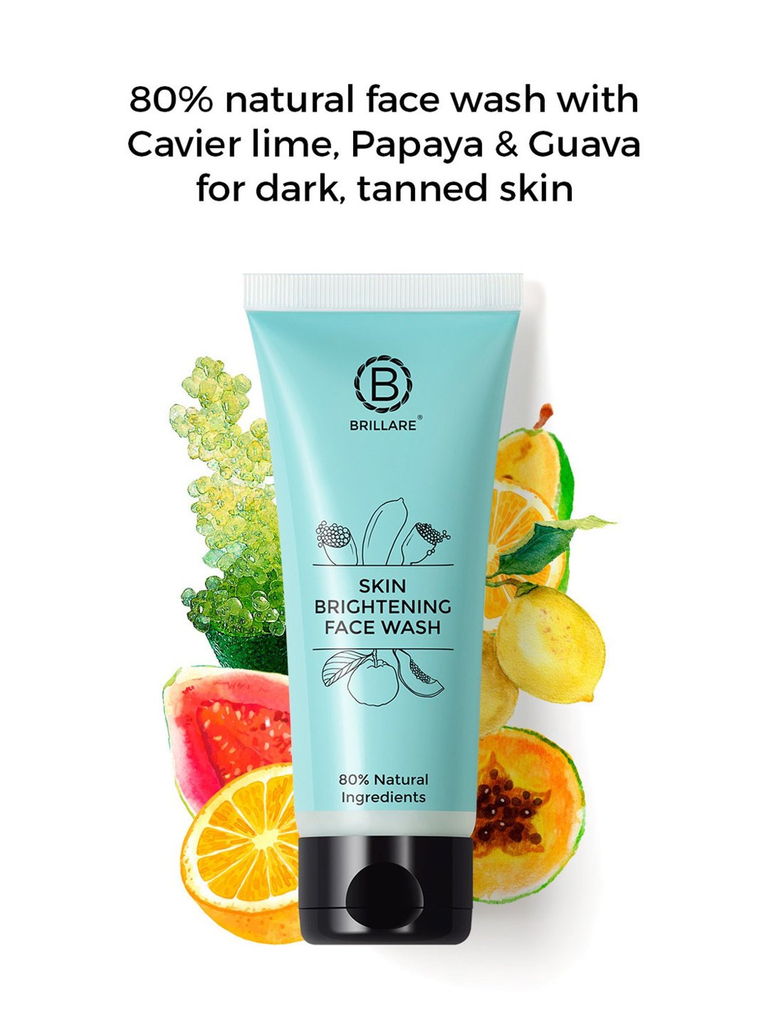 Brillare Skin Brightening Face Wash for Reducing Pigmentation - 100 ml