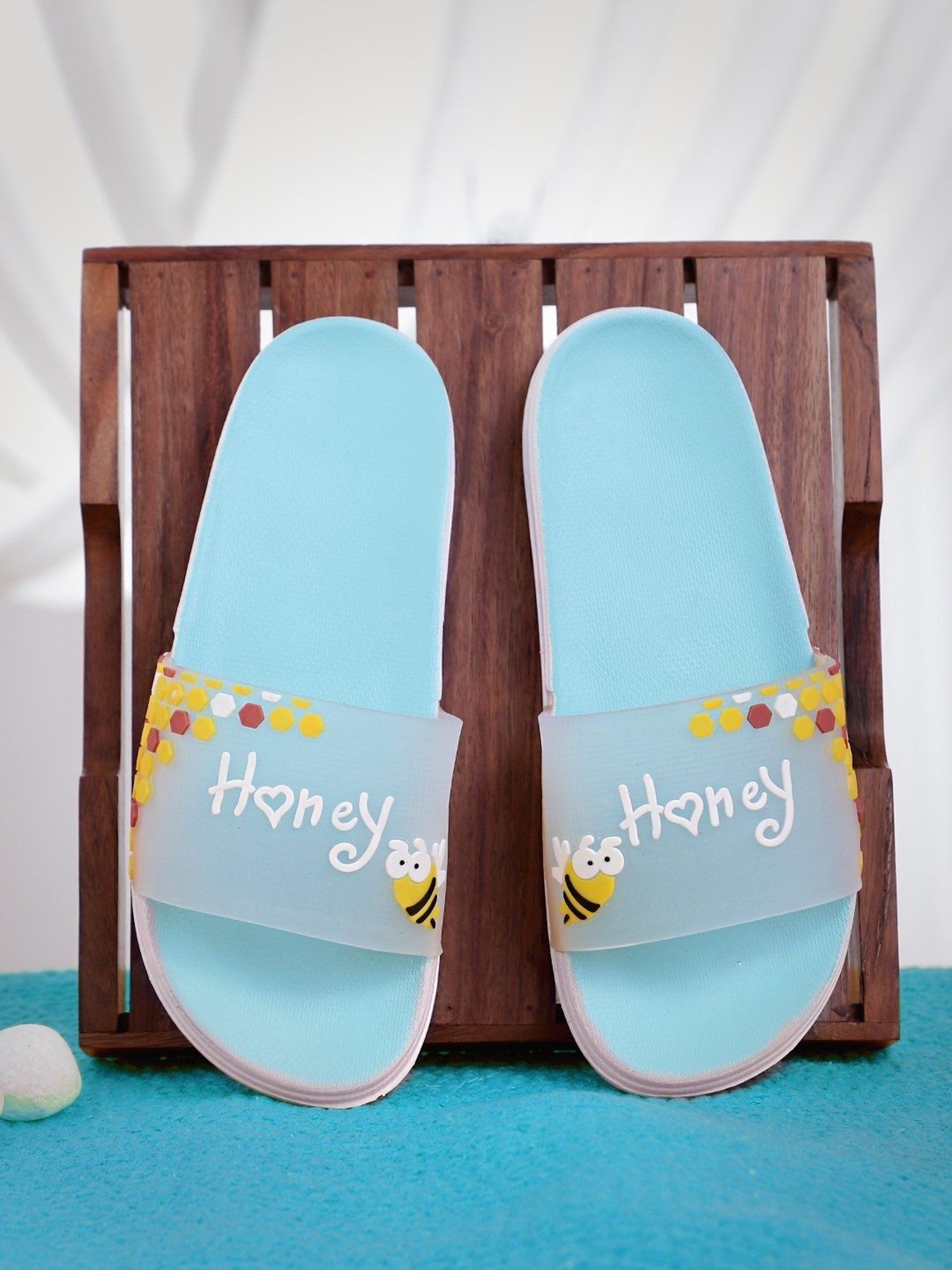 Pampy Angel Women's Blue Slides