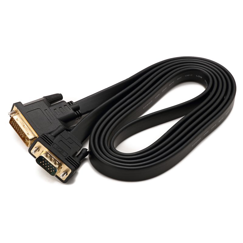 CableDeconn dvi-d vga cable adapter DVI-D 24 1 to VGA converter dvi-d to vga cable for Projector Monitor pc 2m