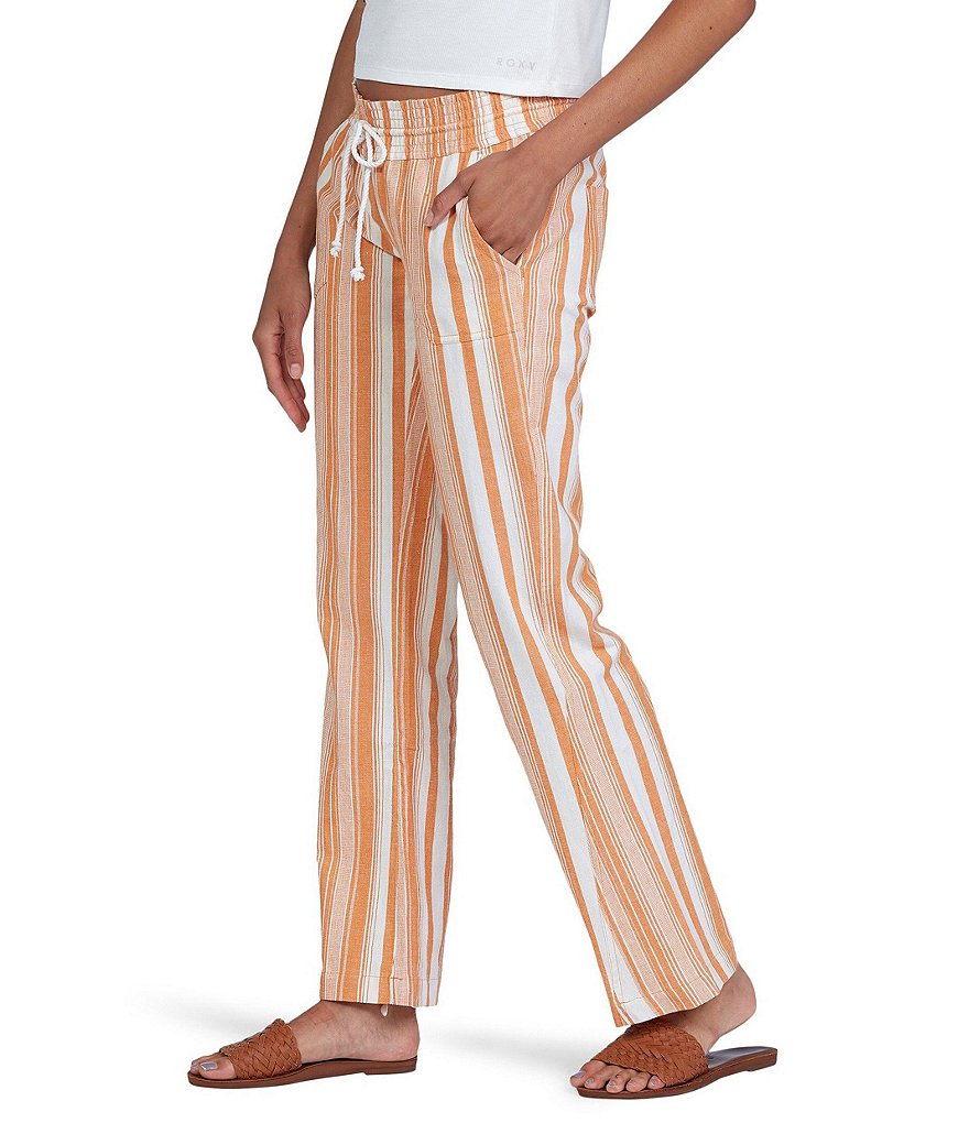 Angie High Rise Stripe Cargo Jogger Pants