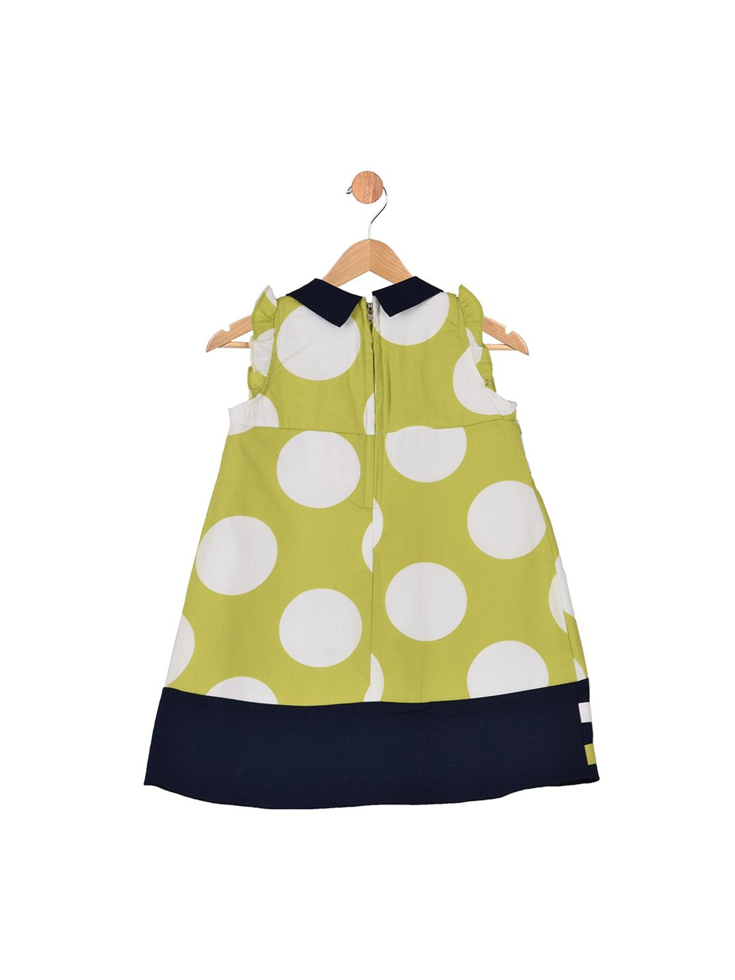 Peppermint Kids Green Printed Dress