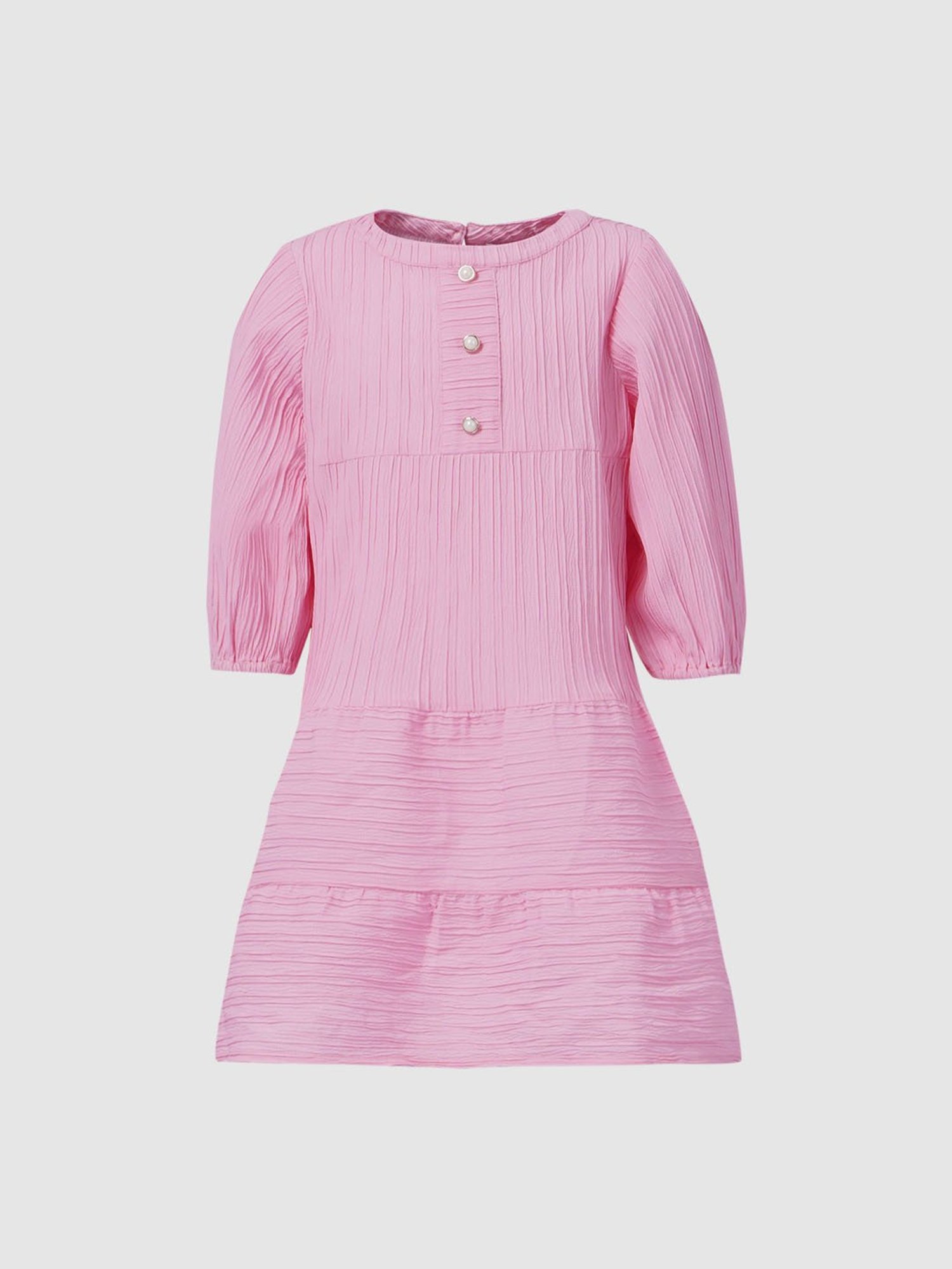 KIDS ONLY Pink Solid Dress