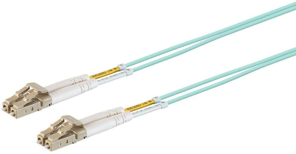 Monoprice OM3 Fiber Optic Cable - 30M (Meter) - LC/UPC-LC/UPC Multi Mode Duplex 50/125 Type 2.0mm PVC