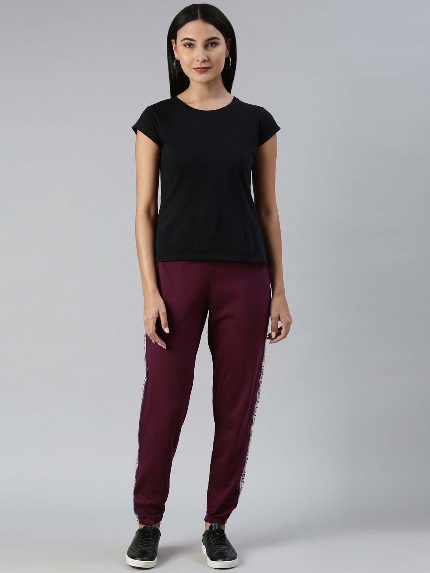 Dixcy Slimz Maroon Cotton Joggers