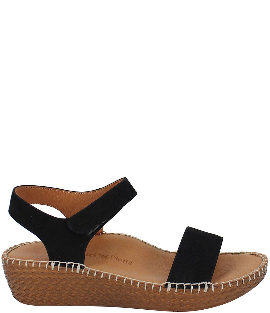 L'Amour Des Pieds Yanis Suede Espadrille Wedge Sandals