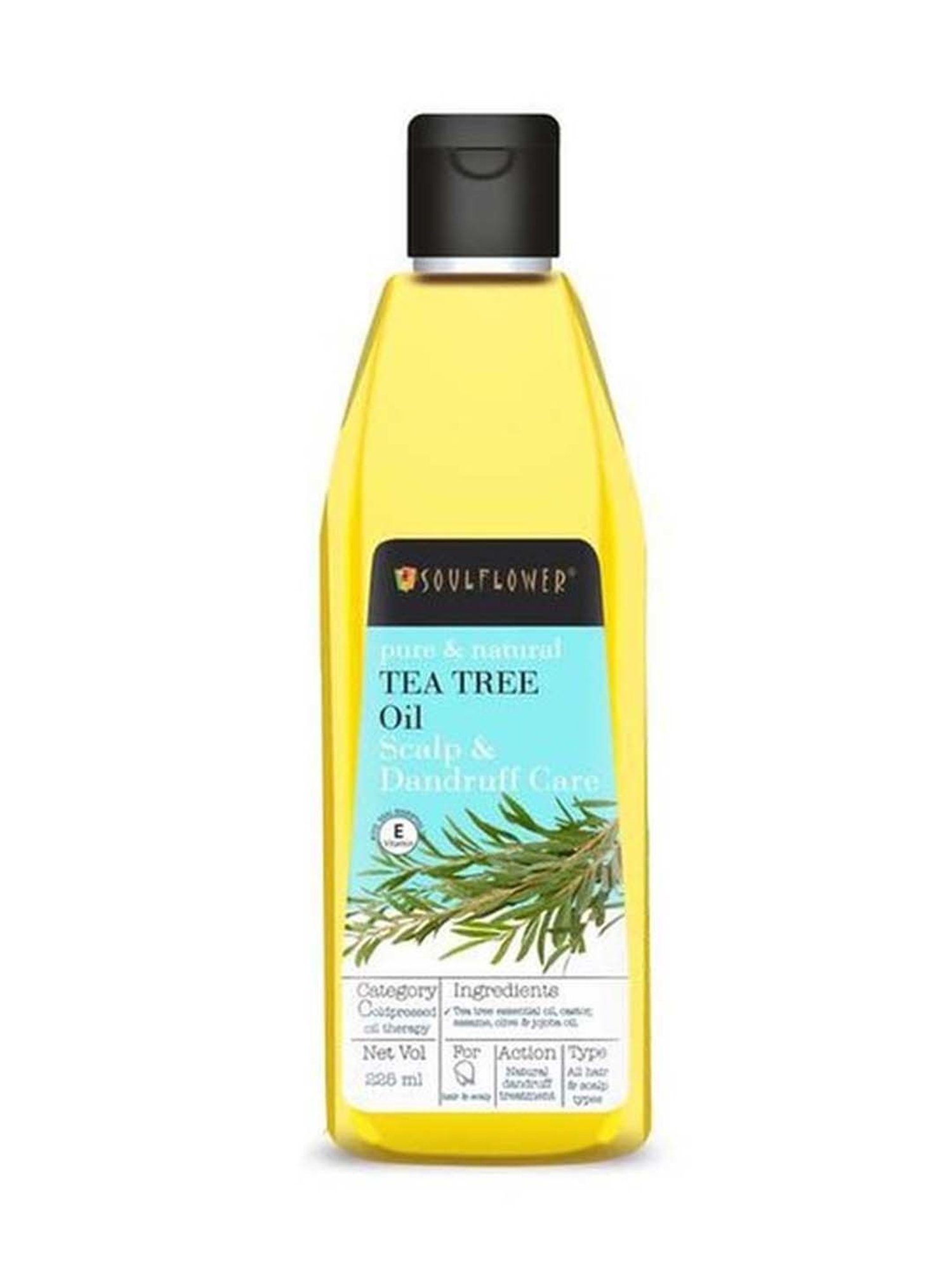 Soulflower Tea Tree Anti Dandruff Hair Oil - 225 ml