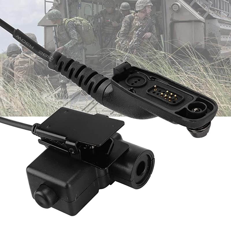 Tactical Headphone PTT Military Radio Headset Adapter Compatible for Motorola XiR Series 2 Way Radio