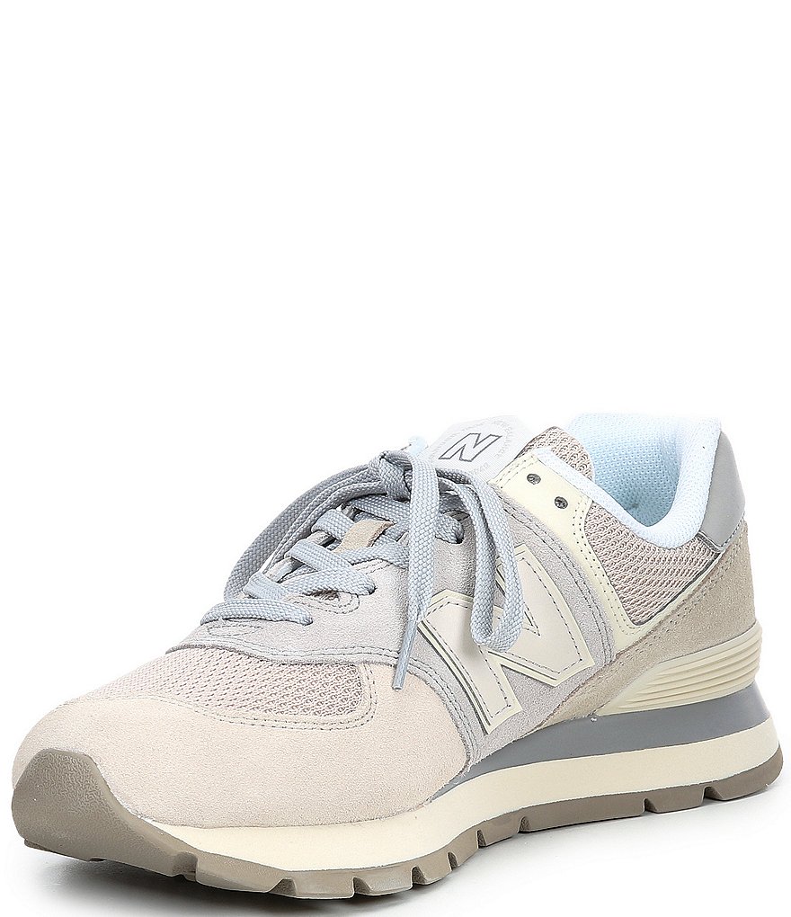 New Balance Men's 574 Suede And Mesh Lace-Up Lifestyle Shoes