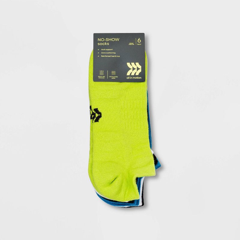Men's Assorted Ankle Athletic Socks 12pk - All in Motion™ 6-12