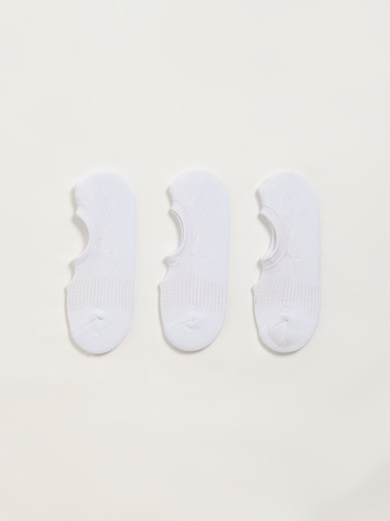 WES Lounge by Westside White No-Show Socks - Pack of 3