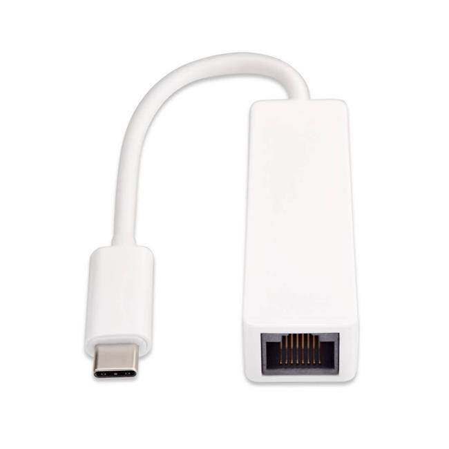 V7 V7UCRJ45-WHT-1N USBC 3.1 Thunderbolt to RJ-45 Adapter, White