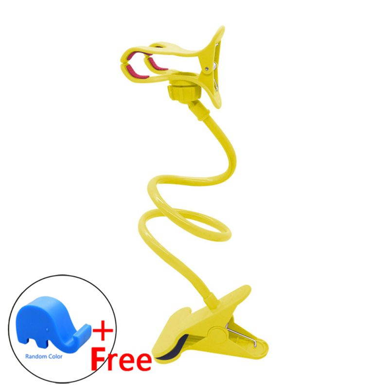 Telescopic Plastic Mobile Phone Holder Cell Phone Clamp Mount Stand Bracket 66cm