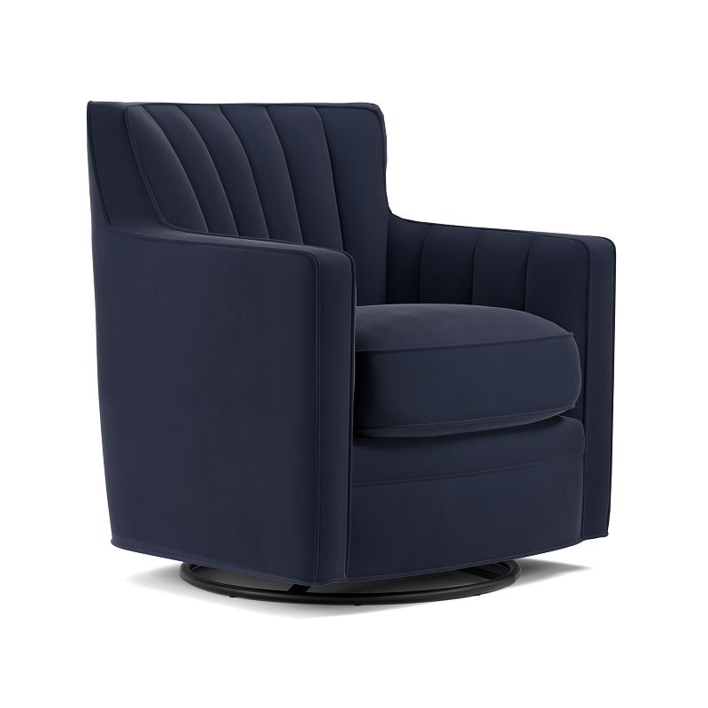 Zerk Swivel Armchair Blue - Handy Living