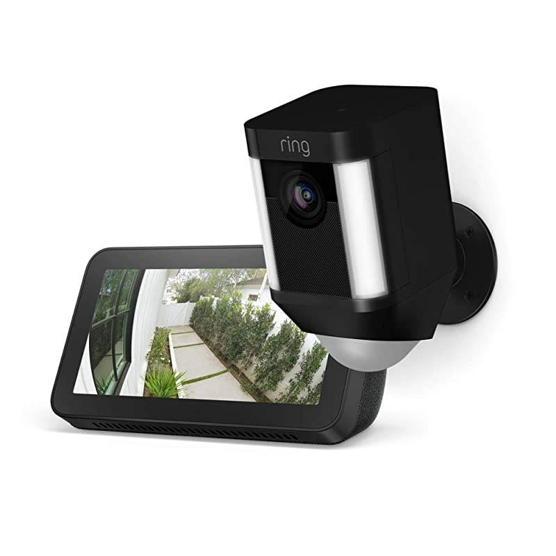 Spotlight Cam Battery (Black) with Echo Show 5 (Charcoal)