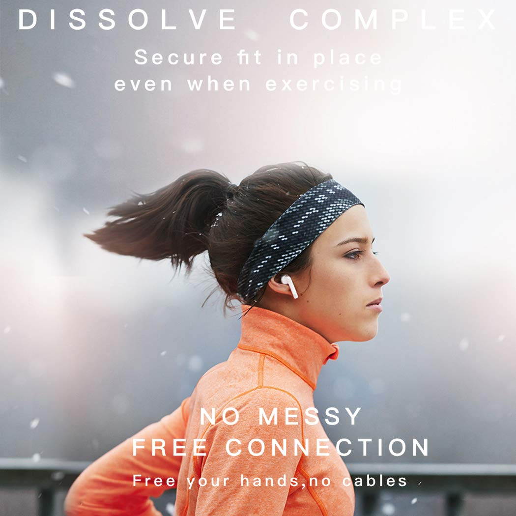 Wireless Earbuds, Loncaster Bluetooth Headphones Stereo Earphone Cordless Sport Headsets,Bluetooth in-Ear Earphones with Built-in Mic for Smart Phones