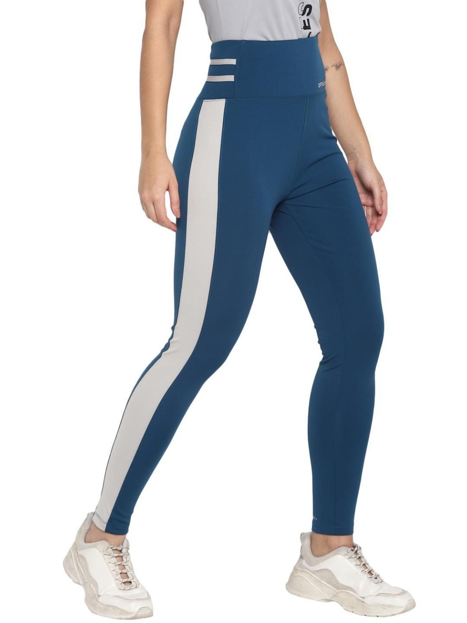 OFF LIMITS Blue Color Blocked Tights