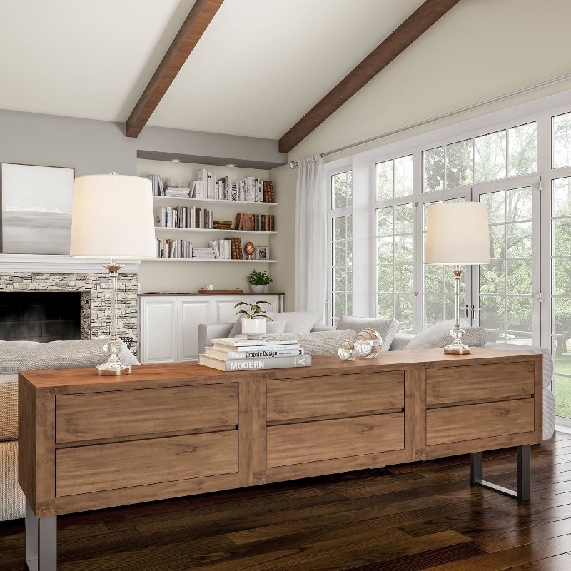 Crystal Lamps-Set of 2 Faceted Silver Lighting (Includes LED Light Bulb)