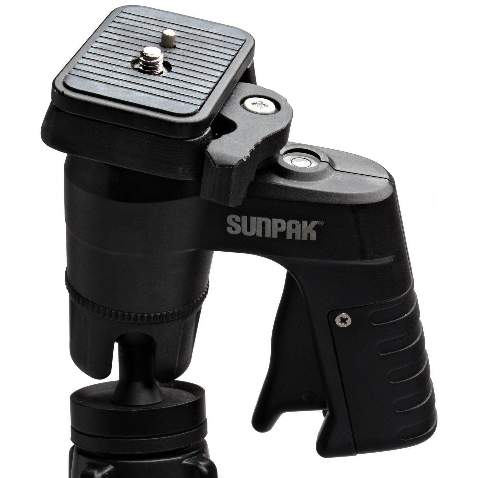 Sunpak Ultra 6000PG Aluminum Tripod with Compact Pistol Grip II Ball Head
