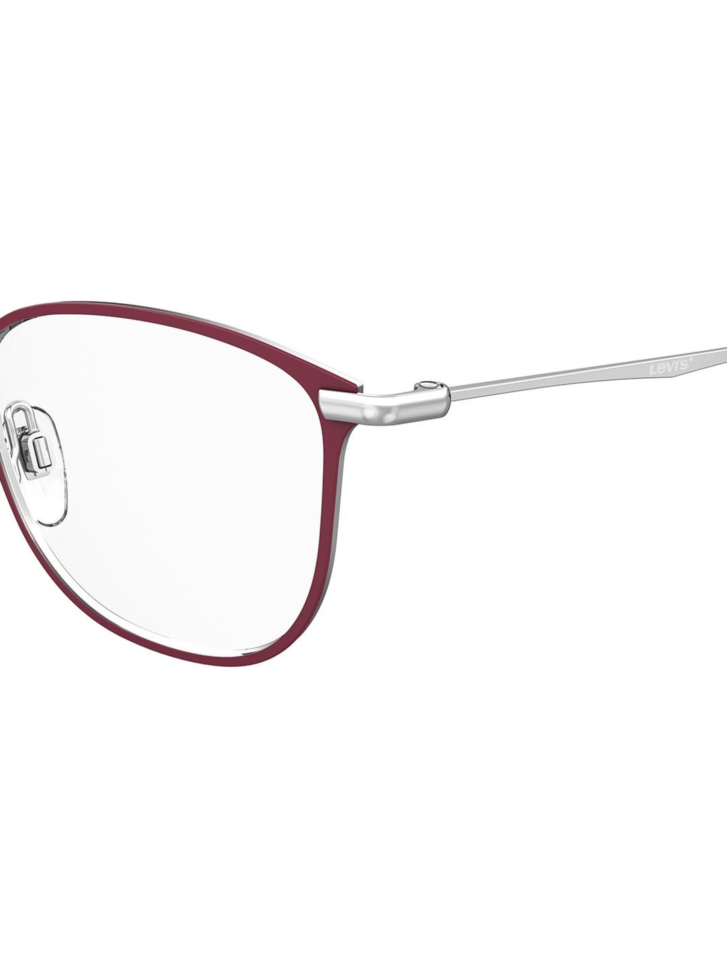 Levi's Maroon Rectangular Eye Frames for Women
