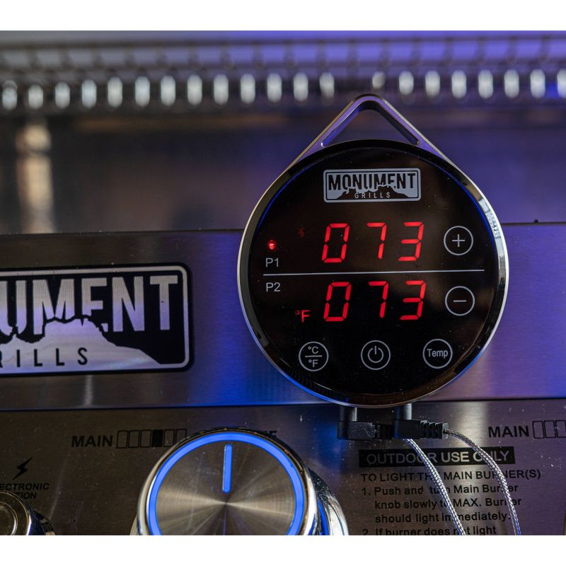 Digital Meat Thermometer with Dual Probe for Grill - Monument Grills