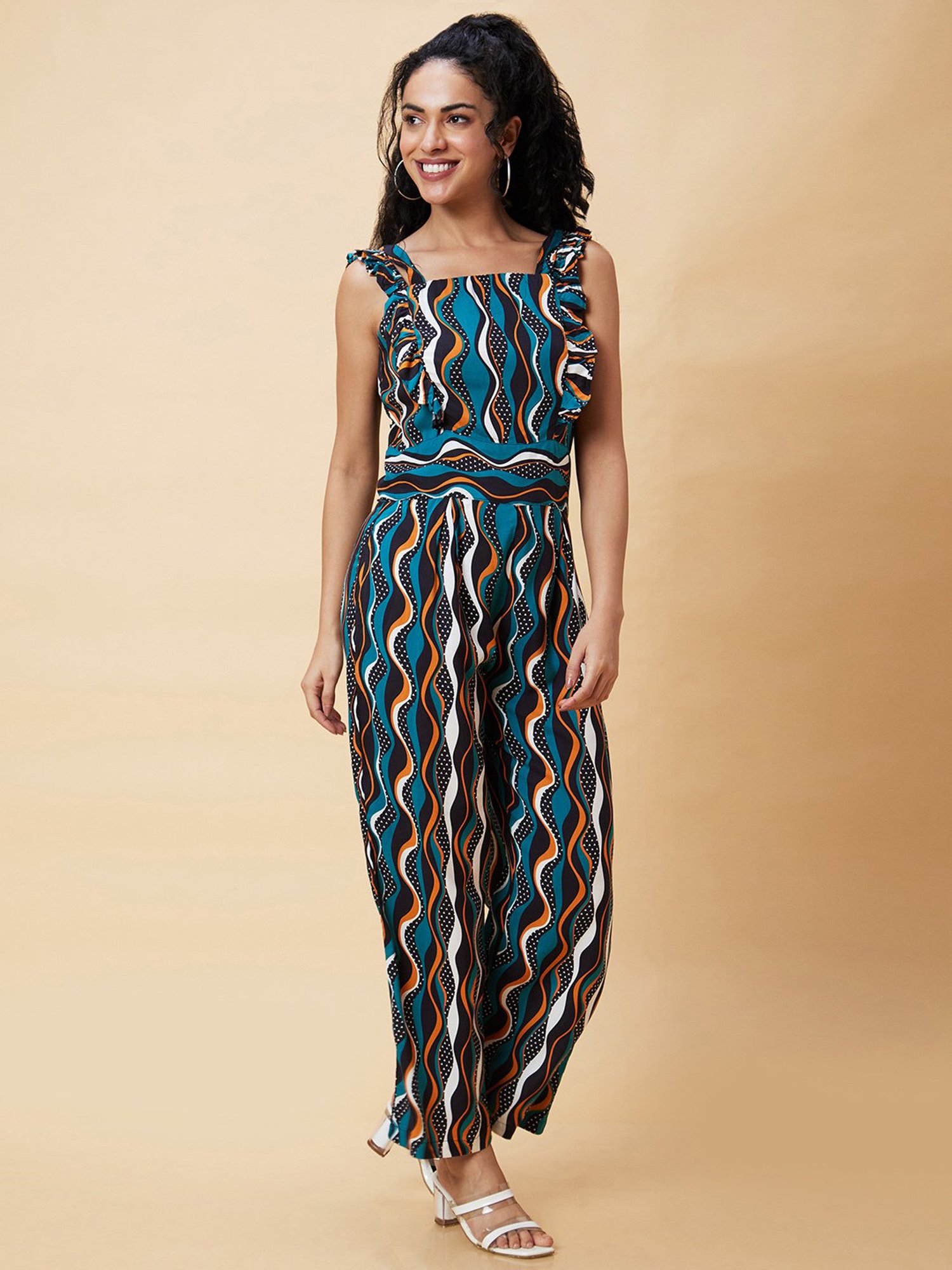 Globus Multicolor Printed Jumpsuit