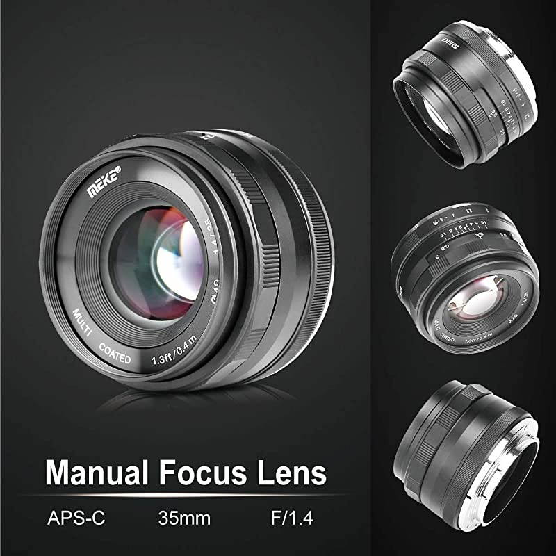 35mm F14 Large Aperture Manual Focus Lens APSC for Sony E Mount Mirrorless Cameras NEX 3 NEX 3N NEX 5 NEX 5T NEX 5R NEX 6 7 A5000 A5100 A6000 A6100 A6300 A6500