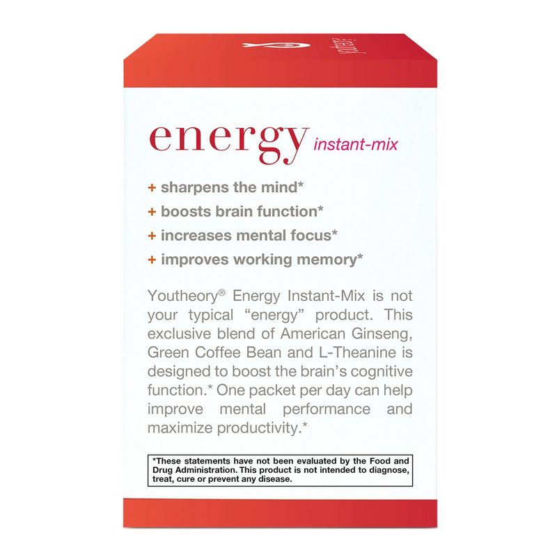 Youtheory Energy Instant-Mix Powder Packets - 15ct