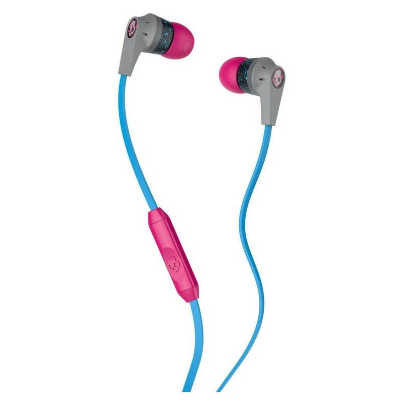 Skullcandy | Ink'd 2.0 Micd Gray/Cyan/Gray | In-ear Headphones with In-line Mic (S2IKGY-383)