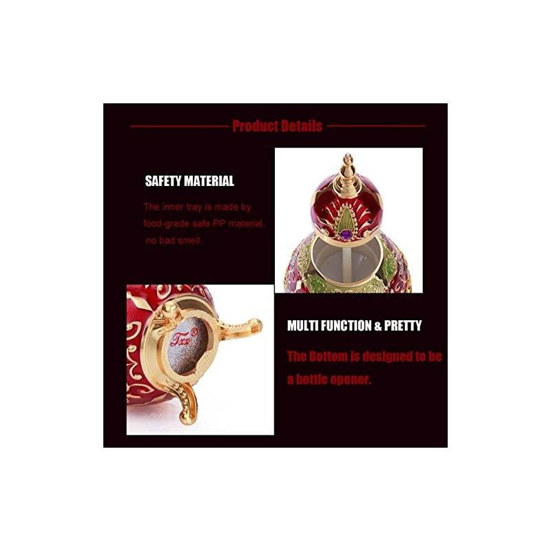 Portable Retractable ToothpicHolder with Bottle Opener Function Push Style Alloy Automatic Luxury Retro Pop-up Toothpicks Case Dispenser Storage Organizer Box for Home Hotel Decoration(Gold)