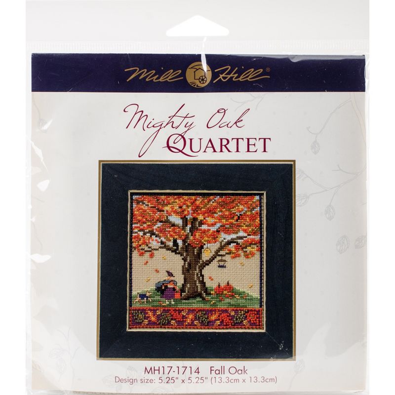 Mill Hill Counted Cross Stitch Kit 5.25"X5.25"-Fall Oak (14 Count)