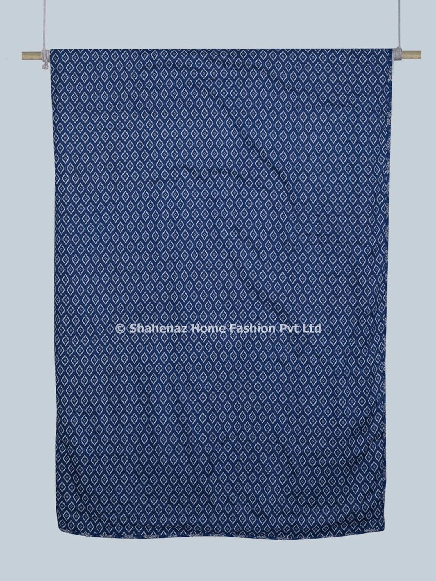 Haus & Kinder Cambric Floral Green & Yellow Cotton Single Reversible Dohar