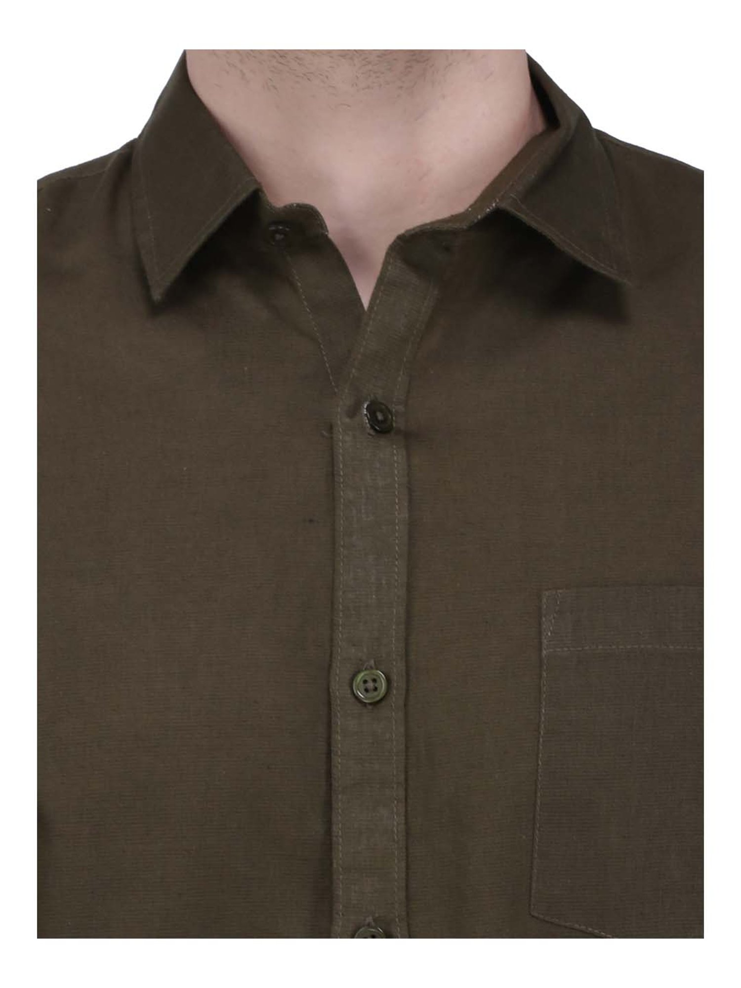 Southbay Olive Green Regular Fit Shirt