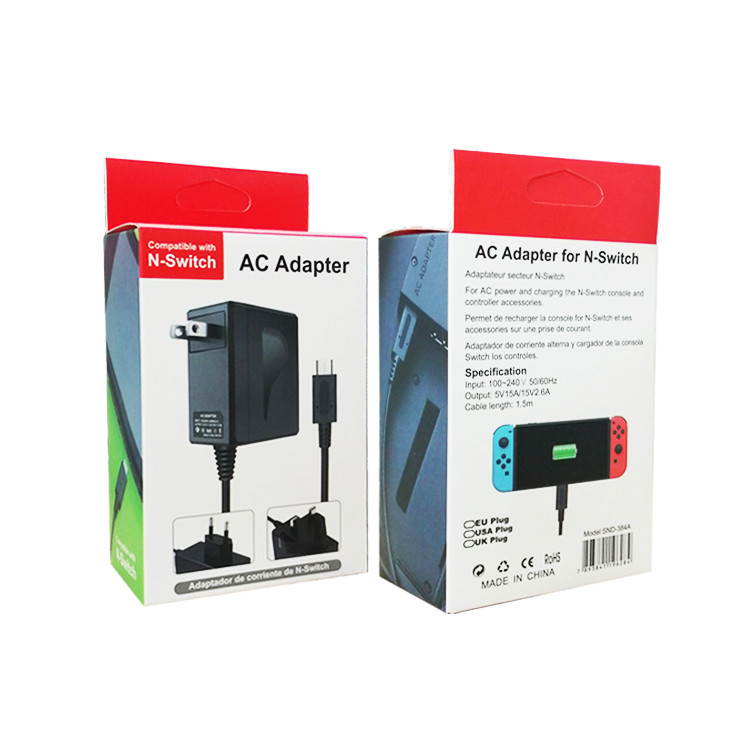 Game Console Power Charger with Transformer Handle Quick Charging, Direct Charging of The Main Engine for Switch AC Adapter