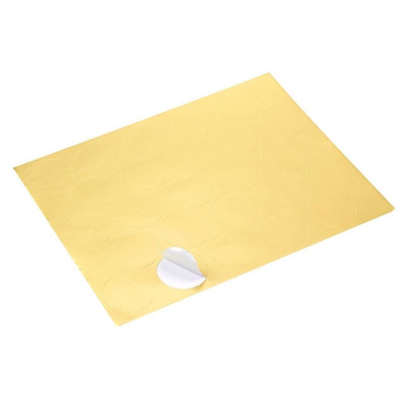 Best Paper Greetings 250-Piece Gold Blank Award Stickers Certificate Seals, 1.7" in Diameter