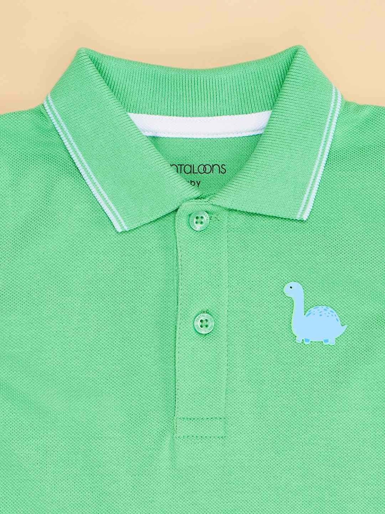 Ed-a-Mamma Baby Green Printed T-Shirt