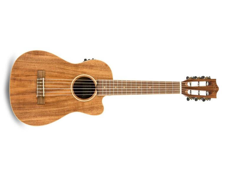 Lanikai ACST-CEG Acacia Guitelele with Kula Preamp A E Ukulele Natural