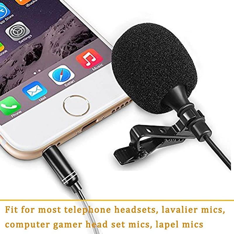 Pack Lavalier lapel Microphone Windscreen, Professional Mini Mic Soft Foam Cover