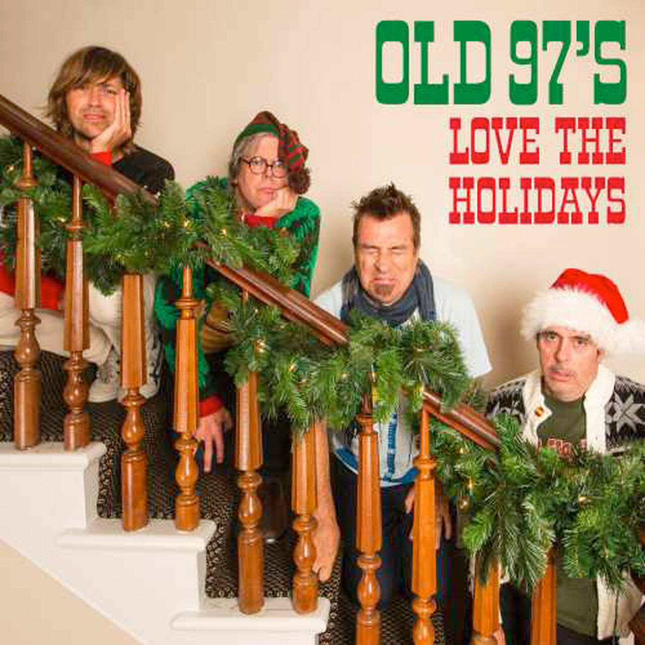 The Old 97's Love the Holidays LP (Candy Cane Red & White Vinyl)