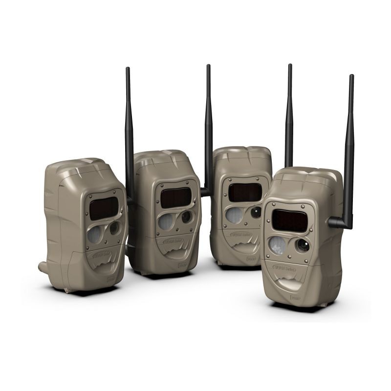 Cuddeback CuddeLink Black Flash J-1538 Cameras (4pk) with 4 SD Cards and Reader.